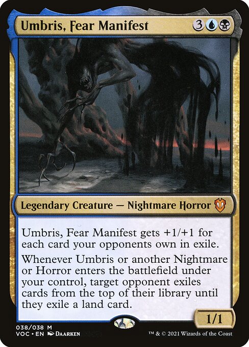 Umbris, Fear Manifest - Crimson Vow Commander (#38) - Illustrated by Daarken - Magic: The Gathering Card