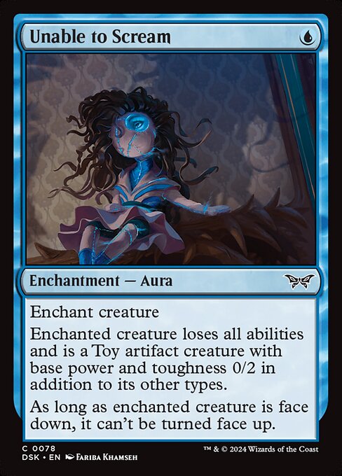 Unable to Scream - Duskmourn: House of Horror Magic card