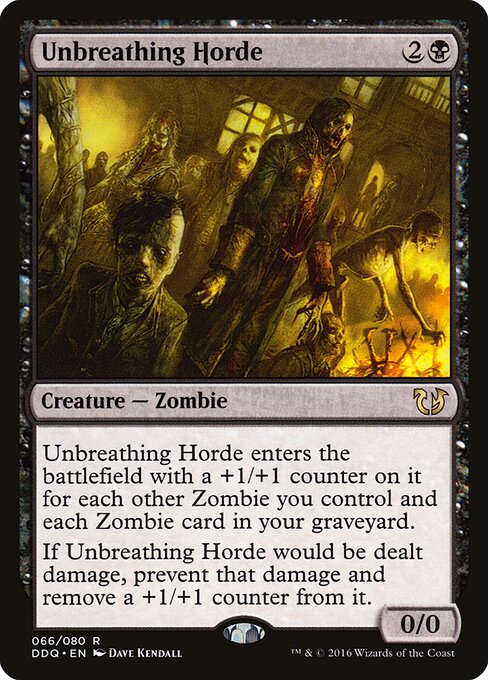 Unbreathing Horde - Duel Decks: Blessed vs. Cursed (#66) - Illustrated by Dave Kendall - Magic: The Gathering Card