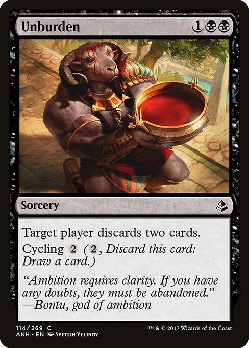 Unburden - Amonkhet Magic card