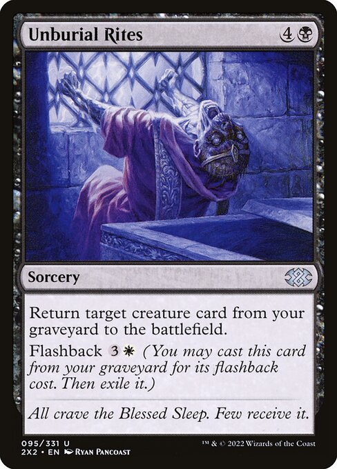 Unburial Rites - Double Masters 2022 Magic card