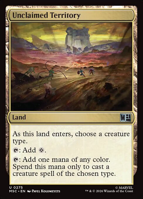 Unclaimed Territory - Marvel Super Heroes Commander Magic card