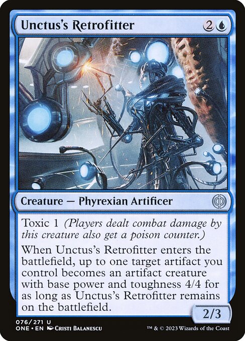 Reformadora de Unctus (Unctus's Retrofitter) - Phyrexia: All Will Be One (#76) - Illustrated by Cristi Balanescu - Magic: The Gathering Card