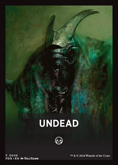 Undead - Foundations Front Cards (#6) - Illustrated by Nils Hamm - Magic: The Gathering Card