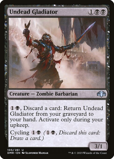 Undead Gladiator - Dominaria Remastered Magic card
