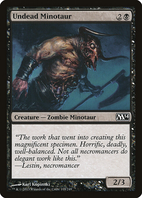Undead Minotaur - Magic 2014 Magic card