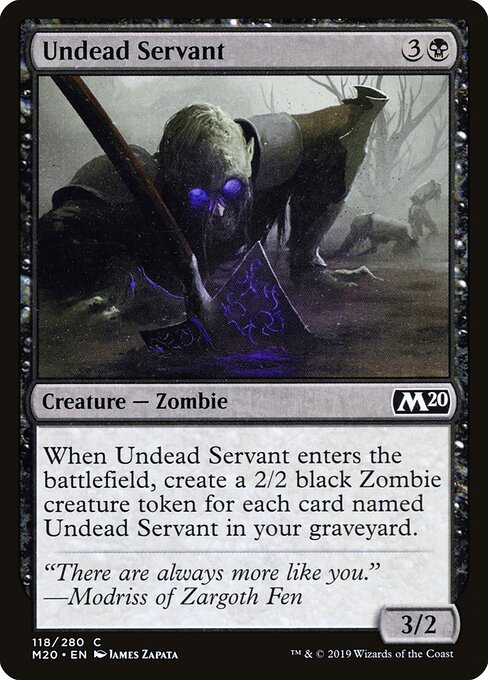 Undead Servant - Core Set 2020 Magic card