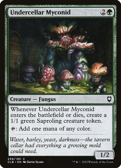 Undercellar Myconid - Commander Legends: Battle for Baldur's Gate Magic card