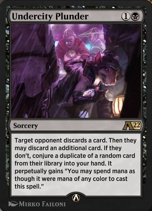 Undercity Plunder - Alchemy: Kamigawa (#15) - Illustrated by Mirko Failoni - Magic: The Gathering Card