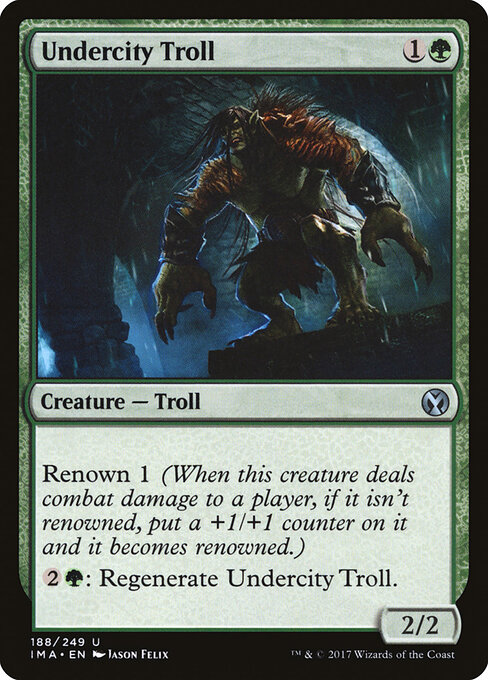 Undercity Troll - Iconic Masters Magic card