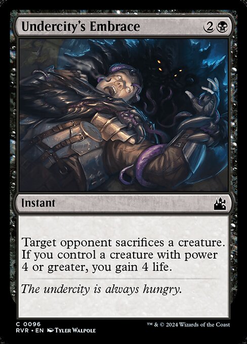 Undercity's Embrace - Ravnica Remastered (#96) - Illustrated by Tyler Walpole - Magic: The Gathering Card