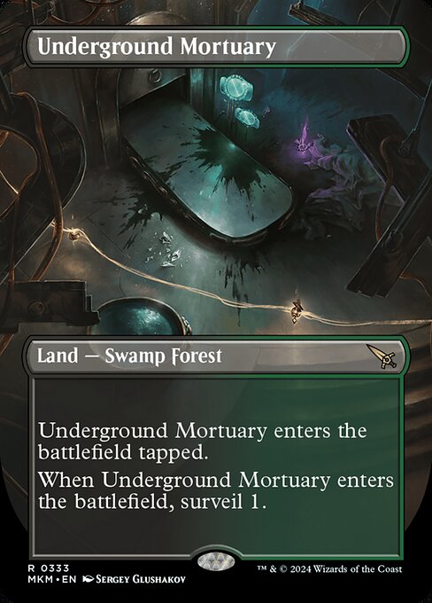 Underground Mortuary - Murders at Karlov Manor (#333) - Illustrated by Sergey Glushakov - Magic: The Gathering Card