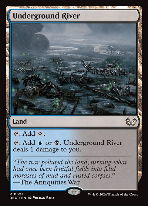 Underground River - Duskmourn: House of Horror Commander Magic card
