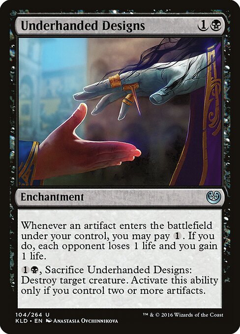 Underhanded Designs - Kaladesh Magic card