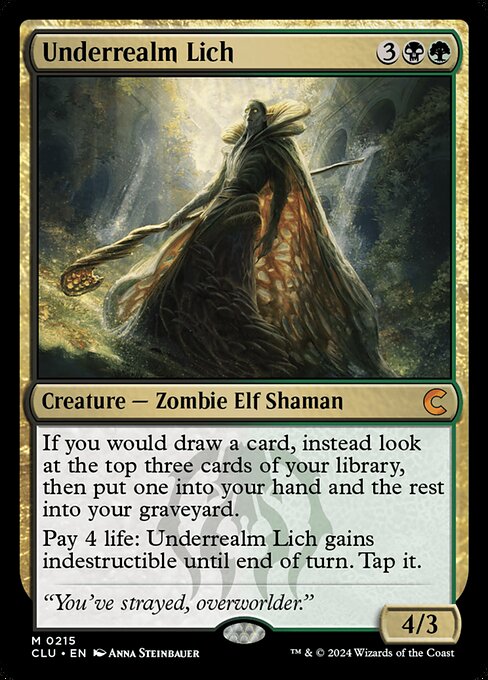Underrealm Lich - Ravnica: Clue Edition Magic card
