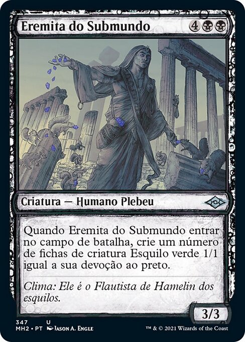 Eremita dell'Ade (Underworld Hermit) - Modern Horizons 2 (#105) - Illustrated by Jason A. Engle - Magic: The Gathering Card