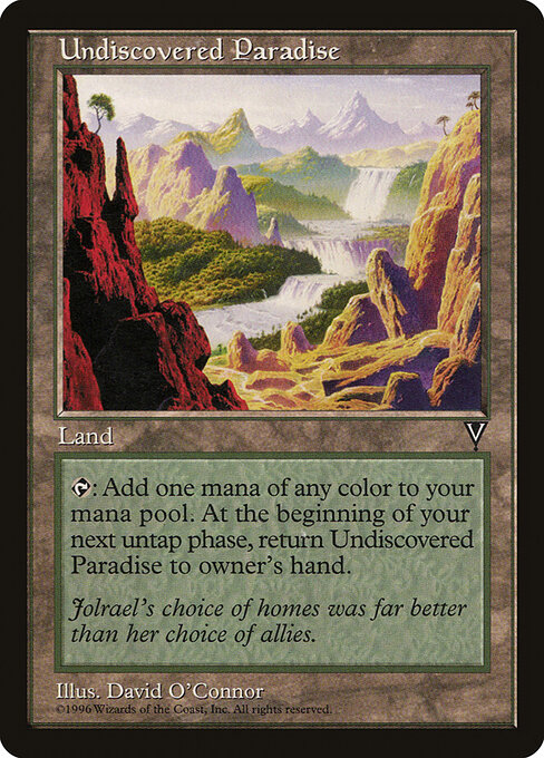Undiscovered Paradise - Visions Magic card