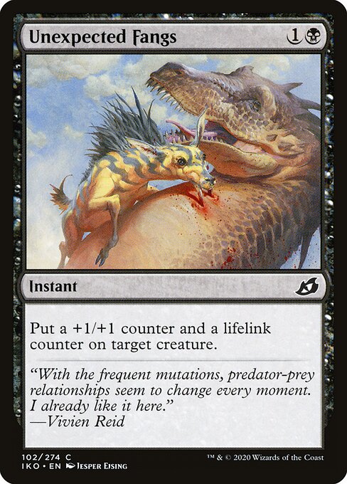Unexpected Fangs - Ikoria: Lair of Behemoths Magic card