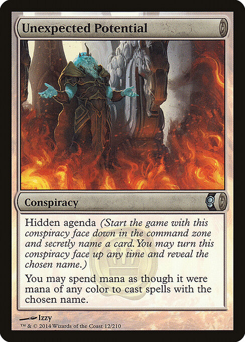 予想外の潜在力 (Unexpected Potential) - Conspiracy (#12) - Illustrated by Izzy - Magic: The Gathering Card