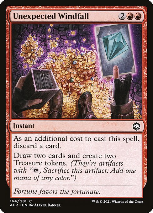 Unexpected Windfall - Adventures in the Forgotten Realms Magic card
