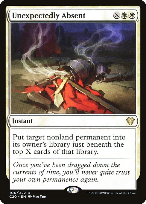 Unexpectedly Absent - Commander 2020 Magic card
