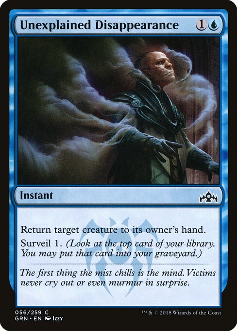 Unexplained Disappearance - Guilds of Ravnica Magic card
