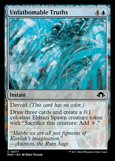 Unfathomable Truths - Modern Horizons 3 Magic card