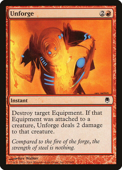 Unforge - Darksteel Magic card