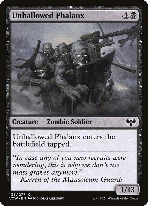 Unhallowed Phalanx - Innistrad: Crimson Vow Magic card