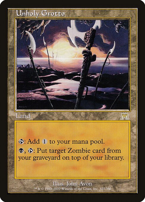 Unholy Grotto - Onslaught Magic card