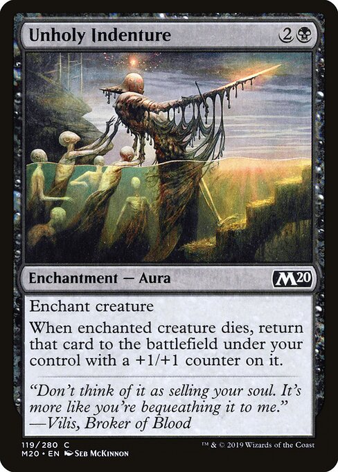 Unholy Indenture - Core Set 2020 Magic card