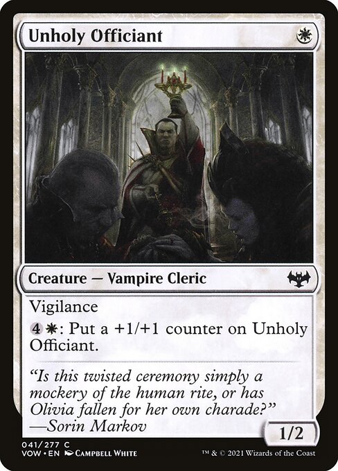 Unholy Officiant - Innistrad: Crimson Vow Magic card