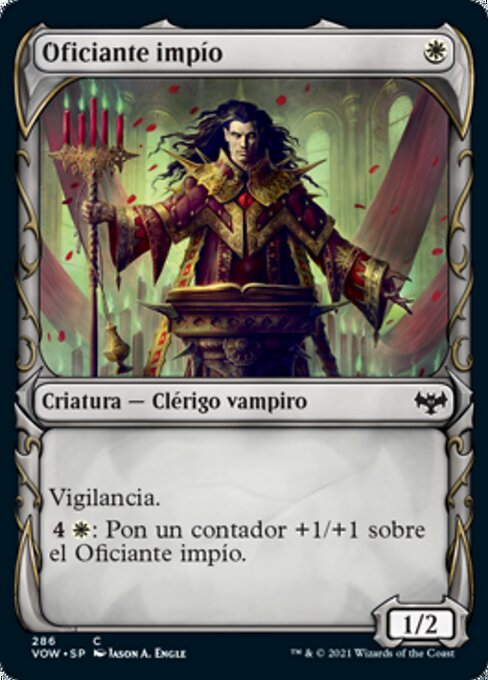 Celebrante Profano (Unholy Officiant) - Innistrad: Crimson Vow (#41) - Illustrated by Campbell White - Magic: The Gathering Card