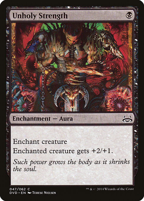 Unholy Strength - Duel Decks Anthology: Divine vs. Demonic Magic card