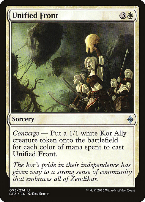 Unified Front - Battle for Zendikar Magic card