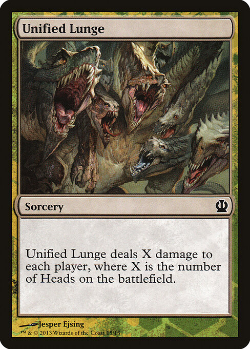 Unified Lunge - Face the Hydra (#15) - Illustrated by Jesper Ejsing - Magic: The Gathering Card