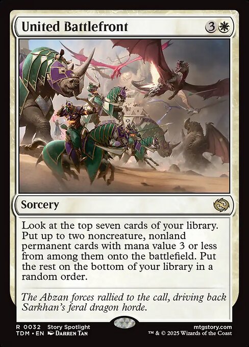United Battlefront - Tarkir: Dragonstorm Magic card