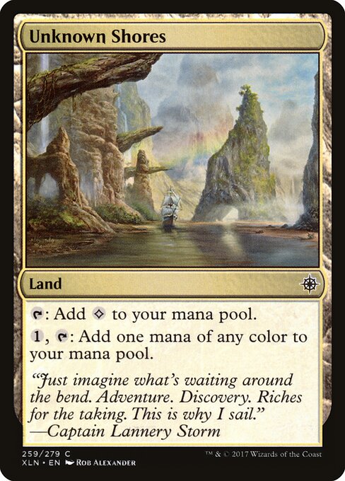 Неведомые Берега (Unknown Shores) - Ixalan (#259) - Illustrated by Rob Alexander - Magic: The Gathering Card