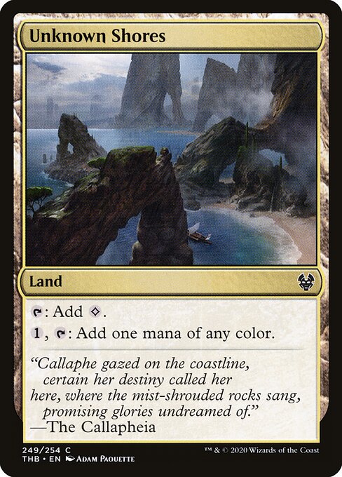 Unknown Shores - Theros Beyond Death Magic card