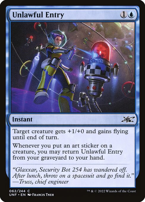 Unlawful Entry - Unfinity Magic card