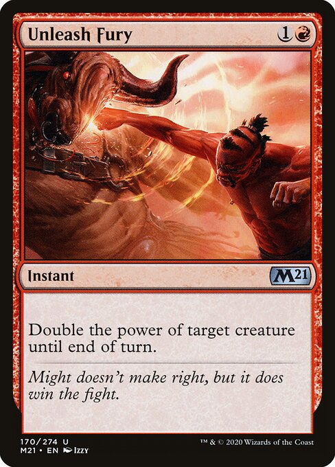 Unleash Fury - Core Set 2021 Magic card