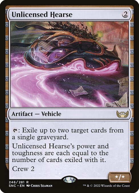 Unlicensed Hearse - Streets of New Capenna Magic card