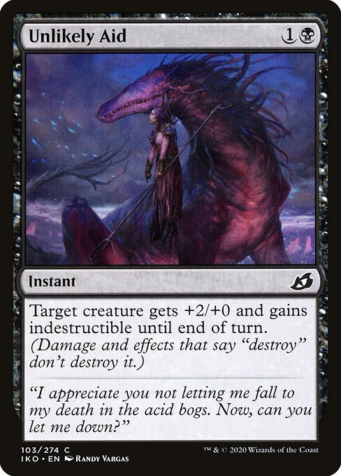 Unlikely Aid - Ikoria: Lair of Behemoths Magic card