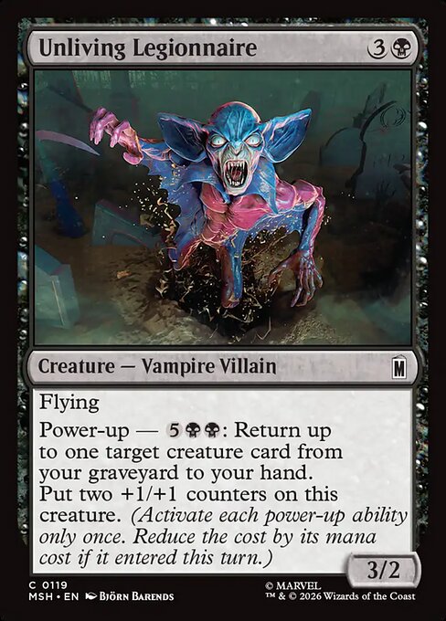 Unliving Legionnaire - Marvel Super Heroes Magic card