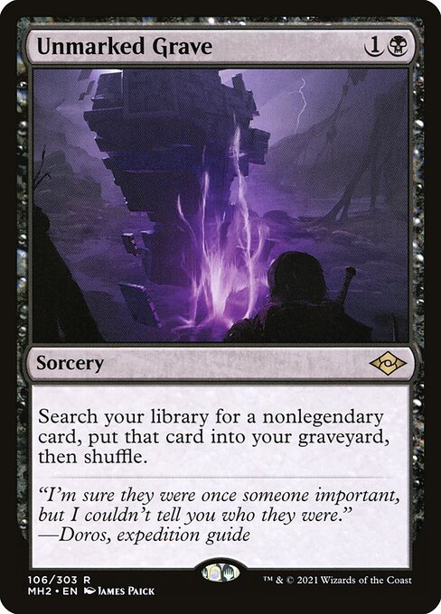 Unmarked Grave - Modern Horizons 2 Magic card