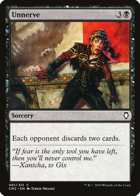 Unnerve - Commander Anthology Volume II (#81) - Illustrated by Terese Nielsen - Magic: The Gathering Card