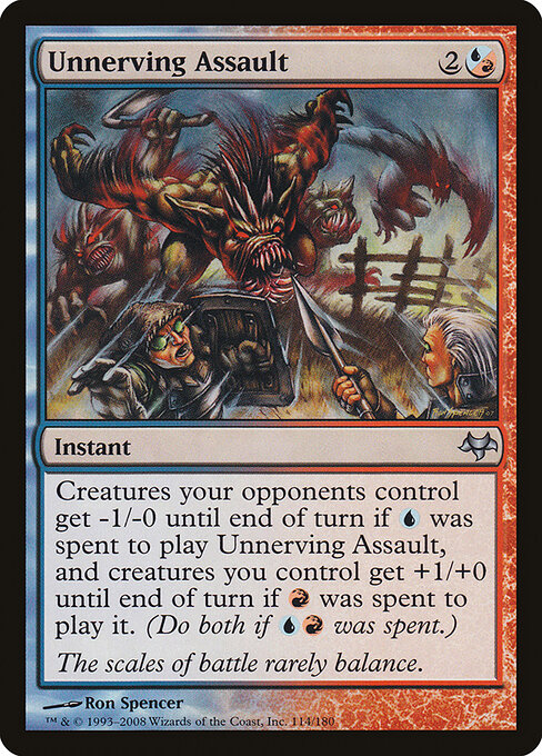 Unnerving Assault - Eventide Magic card