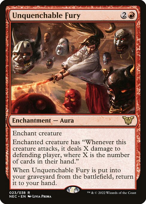 Unquenchable Fury - Neon Dynasty Commander Magic card