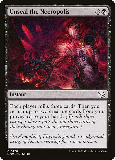 Unseal the Necropolis - March of the Machine (#128) - Illustrated by Isis - Magic: The Gathering Card