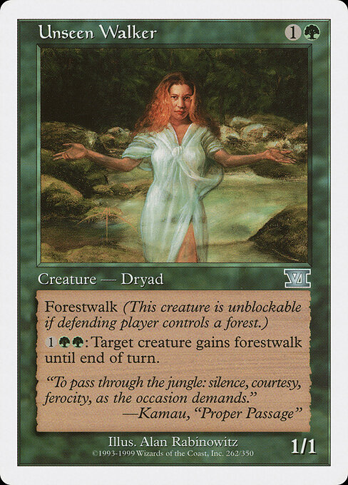 Unseen Walker - Classic Sixth Edition (#262) - Illustrated by Alan Rabinowitz - Magic: The Gathering Card